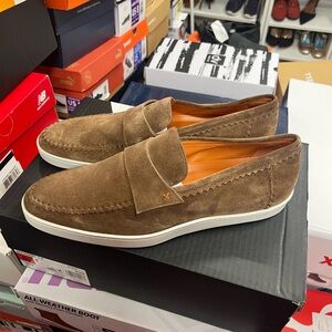 🔥 Santoni Penny Sueded Loafers New men size 11 retail price $638+